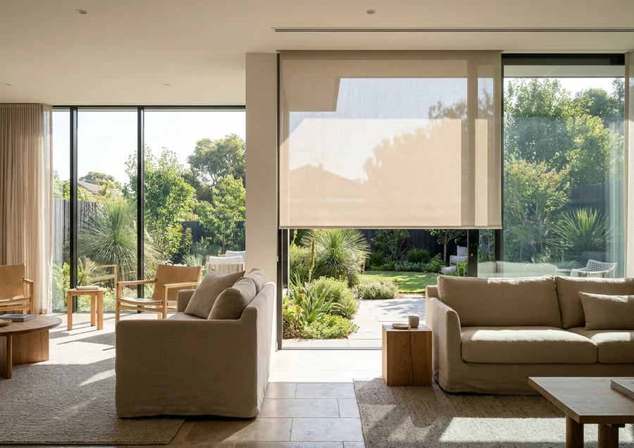 Roller Blinds fitted in a Broadacres home